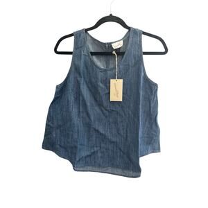 NWT UNIVERSAL THREAD Womens Medium Chambray Blue denim cami tank top #MQ25